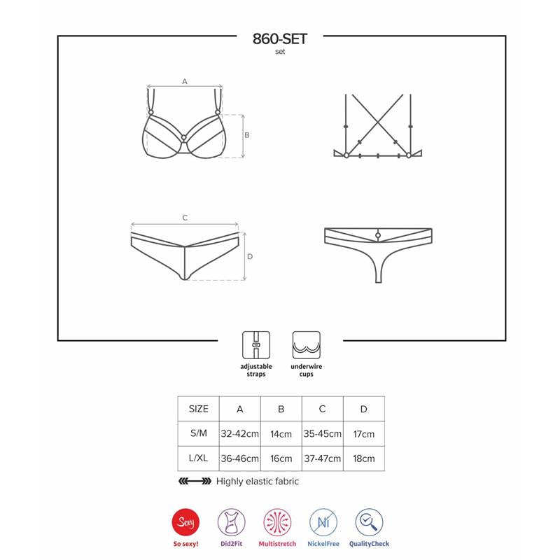 OBSESSIVE - 860-SET-1 2 PIECES SET
