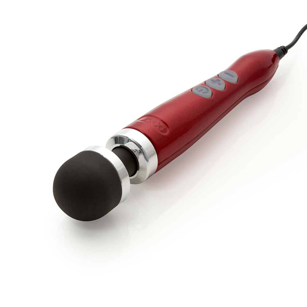 DOXY DIE CAST 3 COMPACT WAND VIBRATOR CANDY RED
