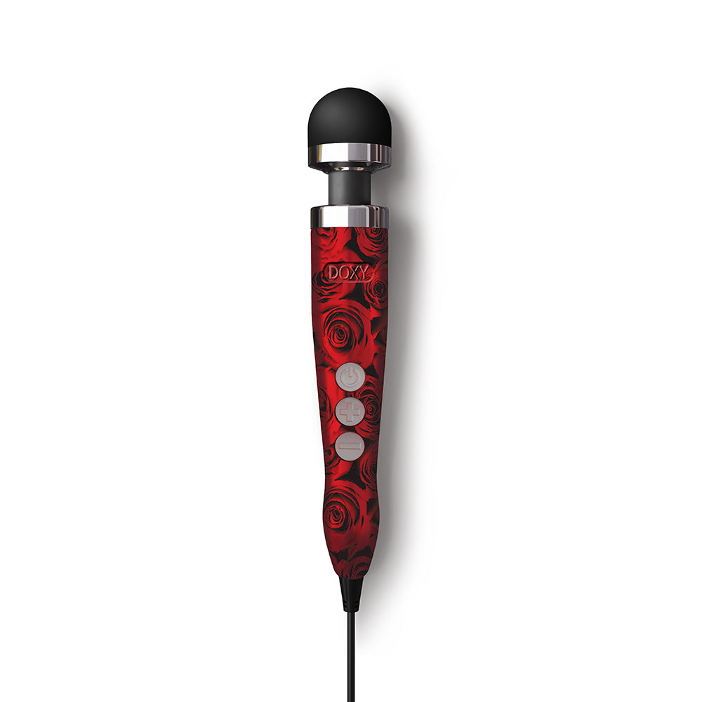 DOXY DIE CAST 3 COMPACT WAND VIBRATOR ROSES