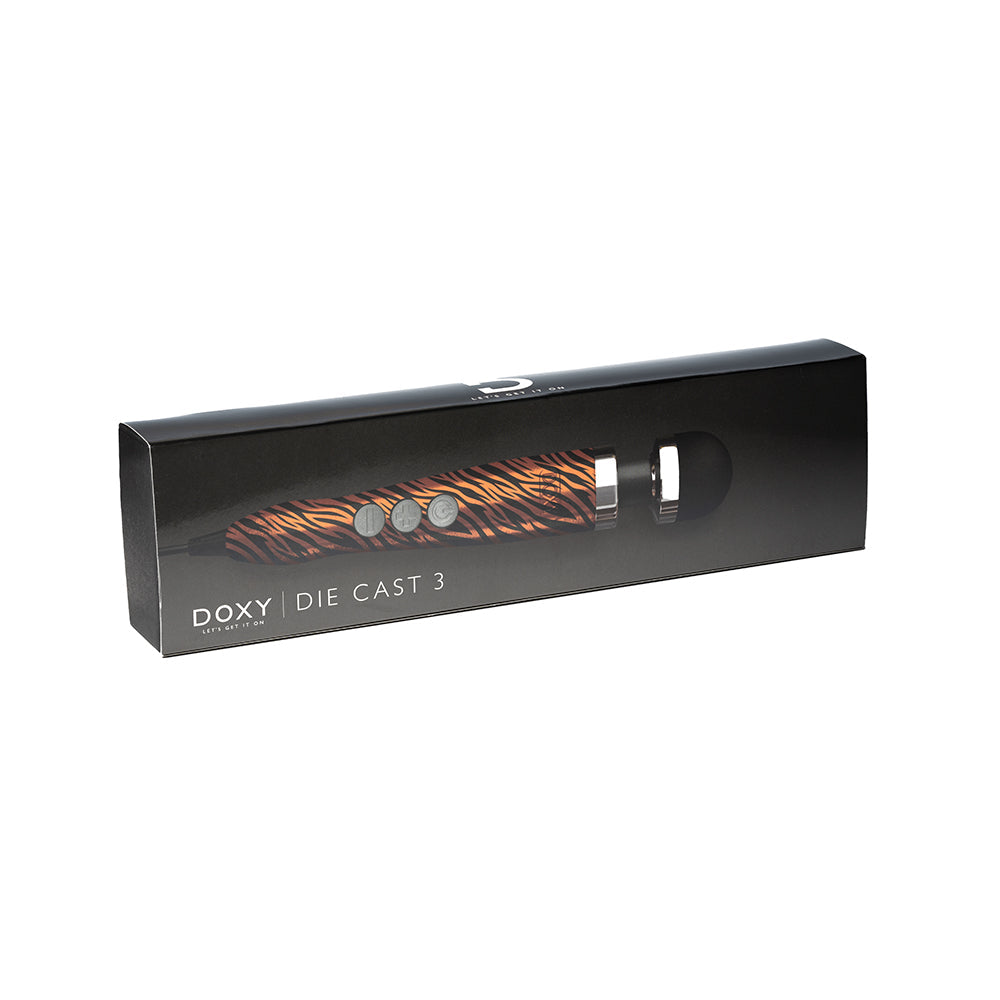 DOXY DIE CAST 3 COMPACT WAND VIBRATOR TIGER