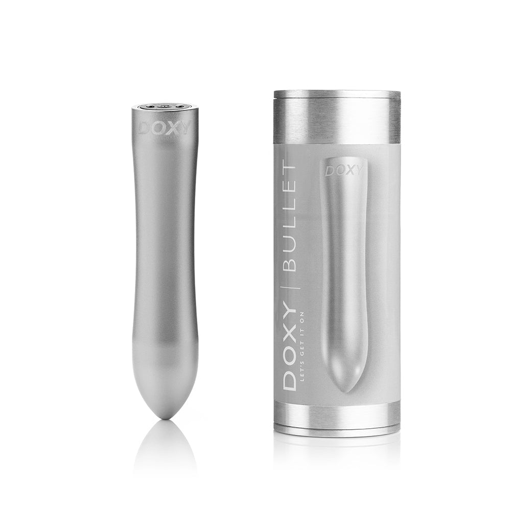 DOXY BULLET RECHARGEABLE VIBRATOR SILVER