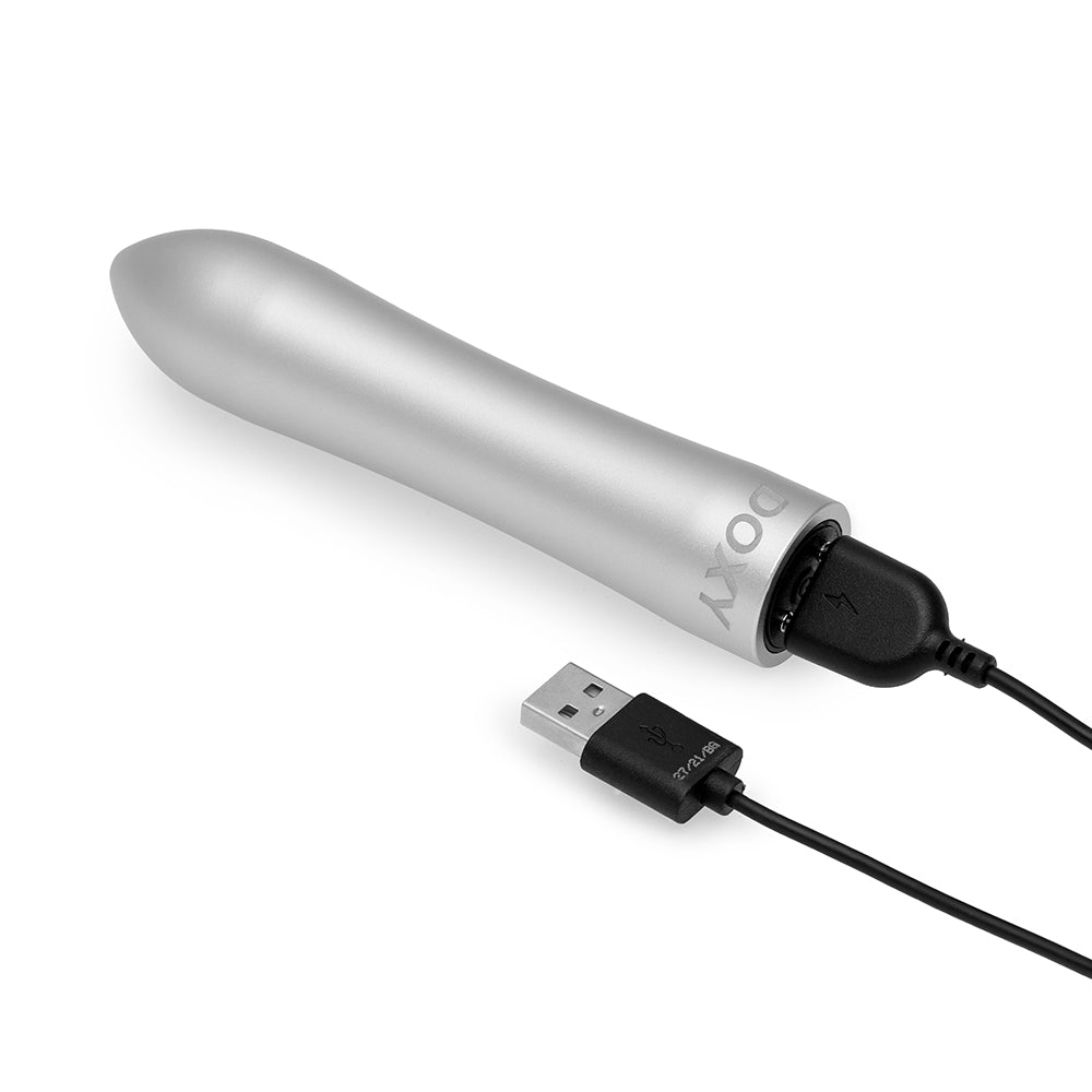 DOXY - BULLET RECHARGEABLE VIBRATOR SILVER