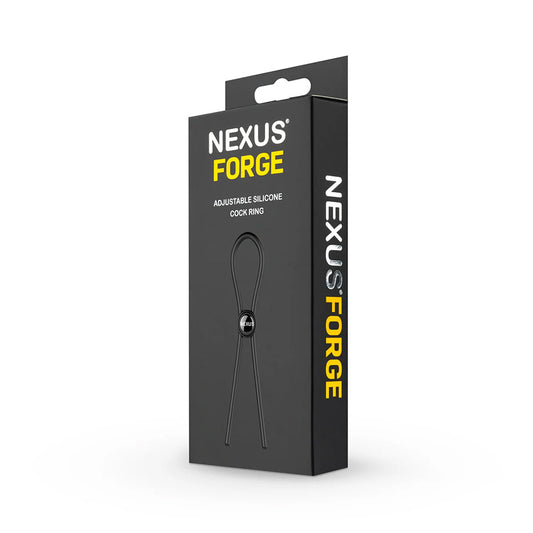 NEXUS - ANILLO DE PENE DE SILICONA AJUSTABLE FORGE NEGRO