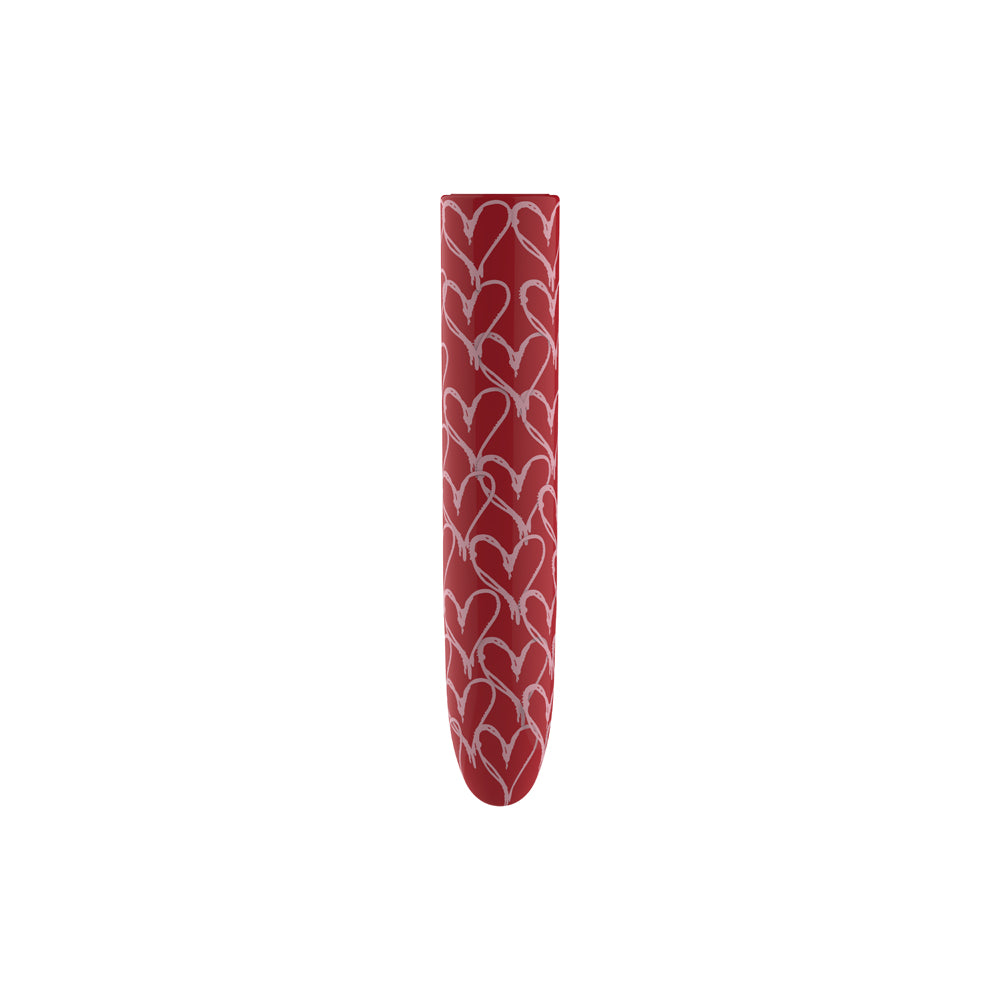 LUV INC HB82 HEART BULLET VIBRATOR RED