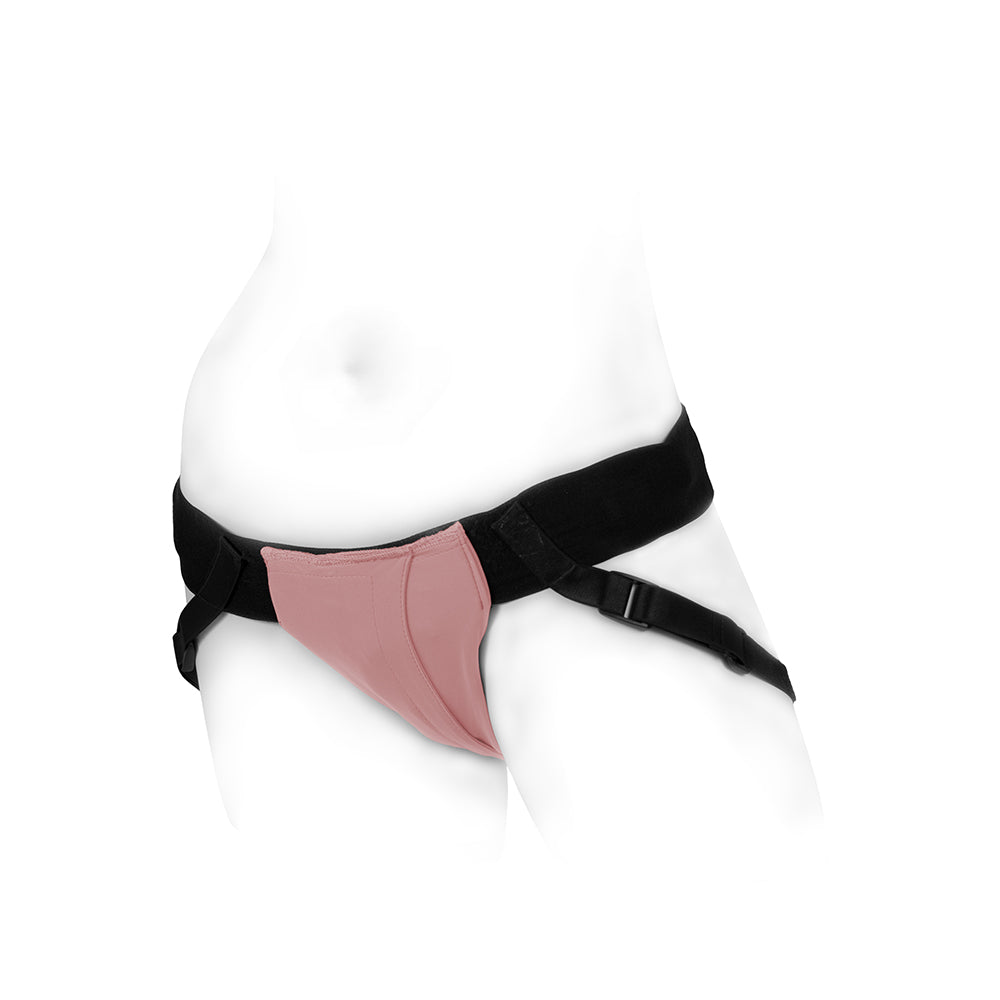 SPAREPARTS - JOQUE DOUBLE STRAP HARNESS PINK SIZE B