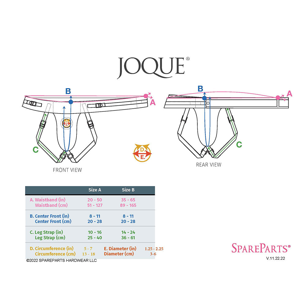 SPAREPARTS - JOQUE DOUBLE STRAP HARNESS PINK SIZE B