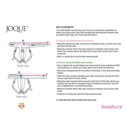 SPAREPARTS - JOQUE DOUBLE STRAP HARNESS PINK SIZE B
