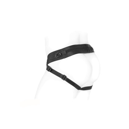 SPAREPARTS DEUCE DOUBLE STRAP HARNESS BLACK SIZE B MAGNUM