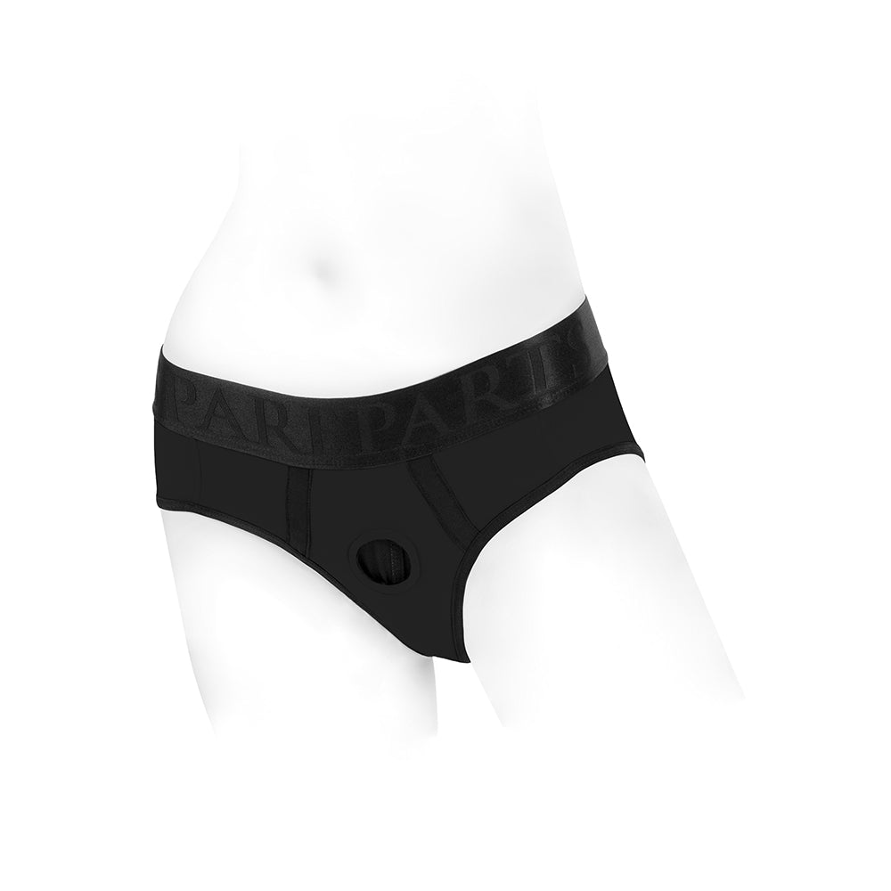SPAREPARTS - TOMBOI NYLON BRIEFS HARNESS BLACK SIZE 3XL