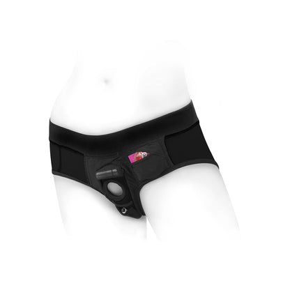 RECAMBIOS - TOMBOI NYLON SLIPS ARNÉS NEGRO TALLA L
