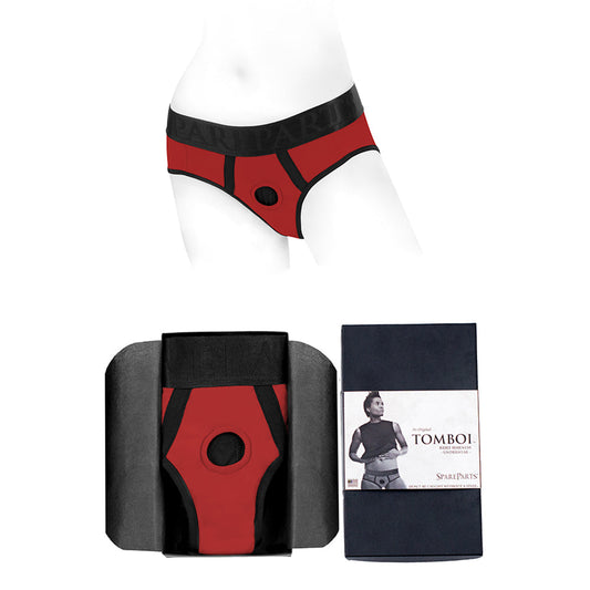 SPAREPARTS - TOMBOI NYLON BRIEFS HARNESS BLACK SIZE 5XL