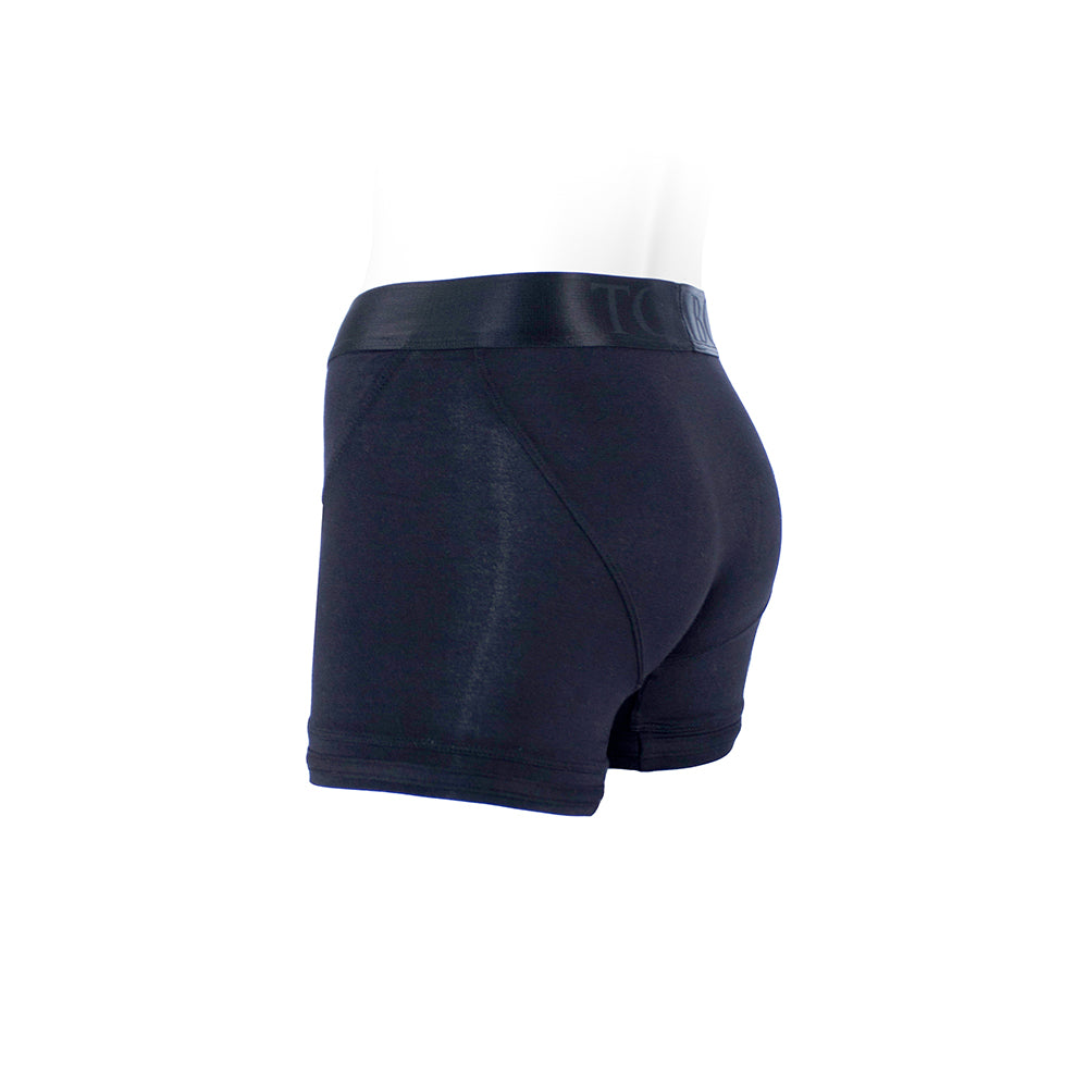 RECAMBIOS - TOMBOII CALZONCILLOS BÓXER DE RAYÓN ARNÉS NEGRO TALLA XL