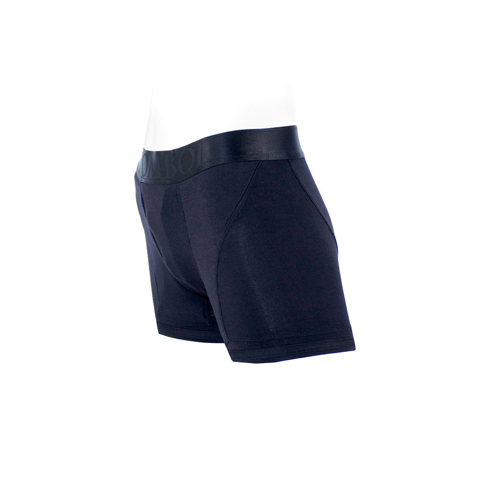 RECAMBIOS - TOMBOII CALZONCILLOS BÓXER DE RAYÓN ARNÉS NEGRO TALLA XL