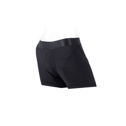 RECAMBIOS - TOMBOII CALZONCILLOS BÓXER DE RAYÓN ARNÉS NEGRO TALLA XL