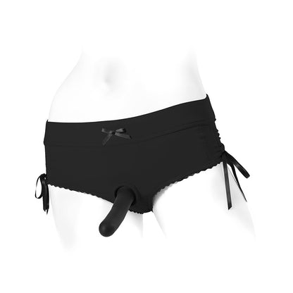 SPAREPARTS - SASHA CINCH BOOTY SHORT HARNESS BLACK SIZE L