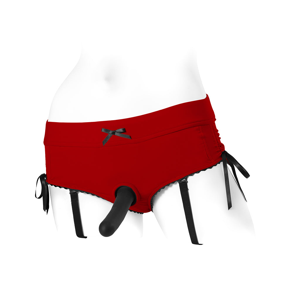 SPAREPARTS - SASHA CINCH BOOTY SHORT HARNESS BLACK SIZE XL