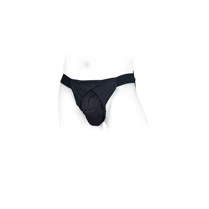 SPAREPARTS - PETE FREESTYLE NYLON PACKING JOCK BLACK SIZE 3XL