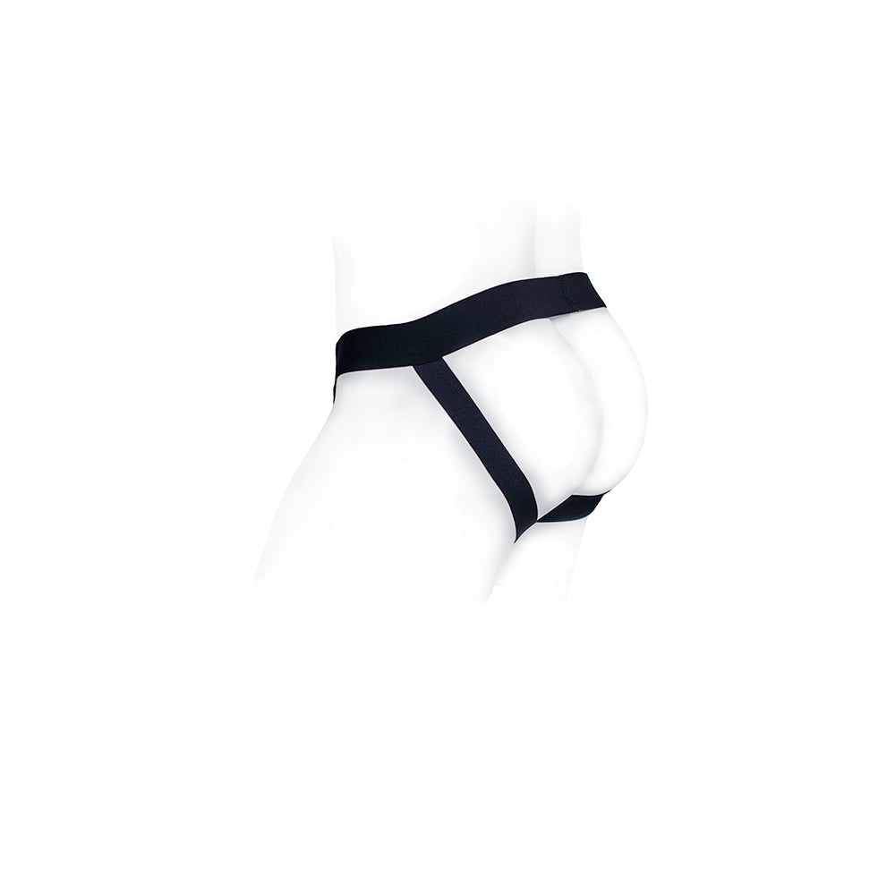 SPAREPARTS PETE FREESTYLE NYLON PACKING JOCK BLACK SIZE 3XL