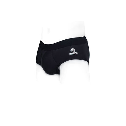 SPAREPARTS PETE BRIEFS NYLON PACKING UNDERWEAR BLACK SIZE S