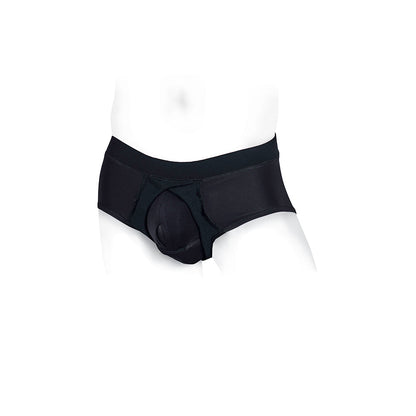 SPAREPARTS - PETE BRIEFS NYLON PACKING UNDERWEAR BLACK SIZE XL