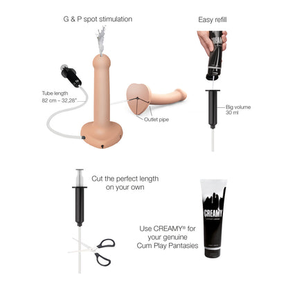LOVELY PLANET - STRAP ON ME SQUIRTING CUM DILDO SMALL (FLUID NOT INCLUDED)