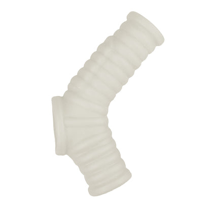 NASSTOYS POWER SLEEVE RIBBED FIT VIBRATING PENIS ENHANCER WHITE