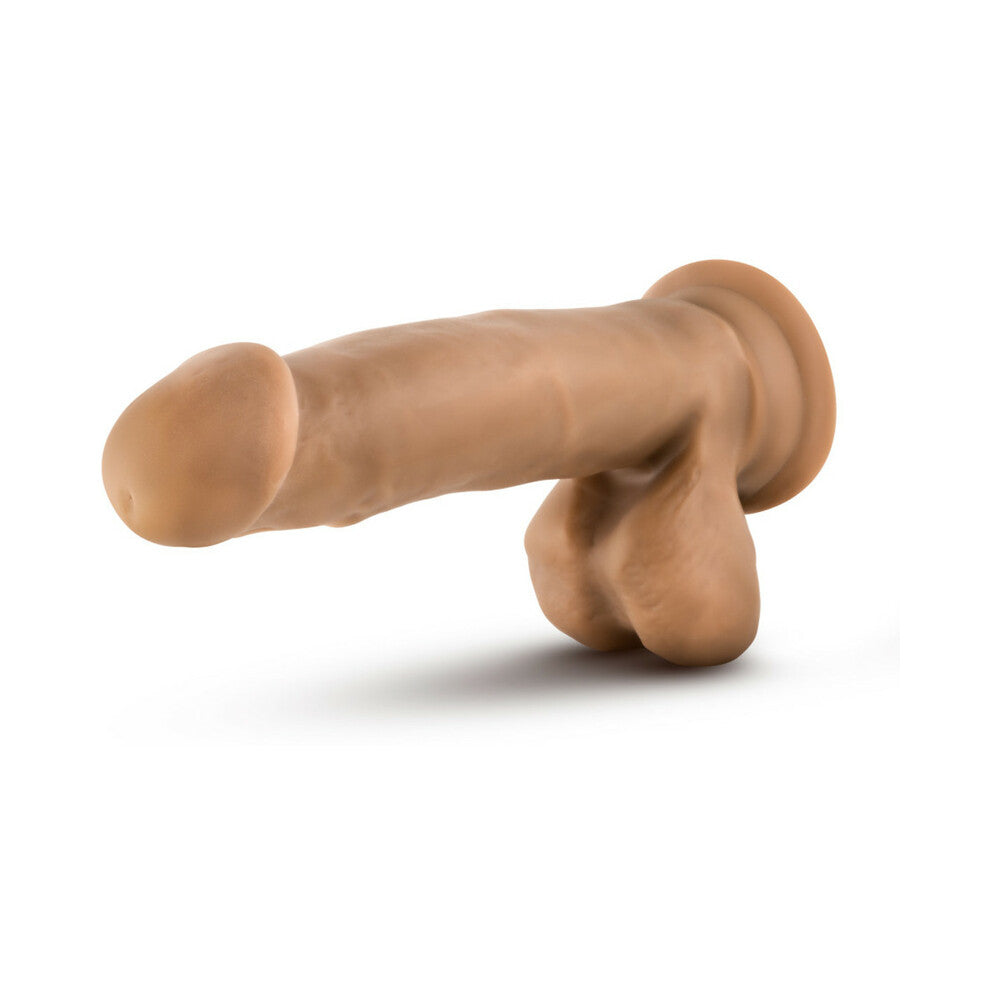DR. SKIN DR. MARK 7 IN. DILDO WITH BALLS TAN