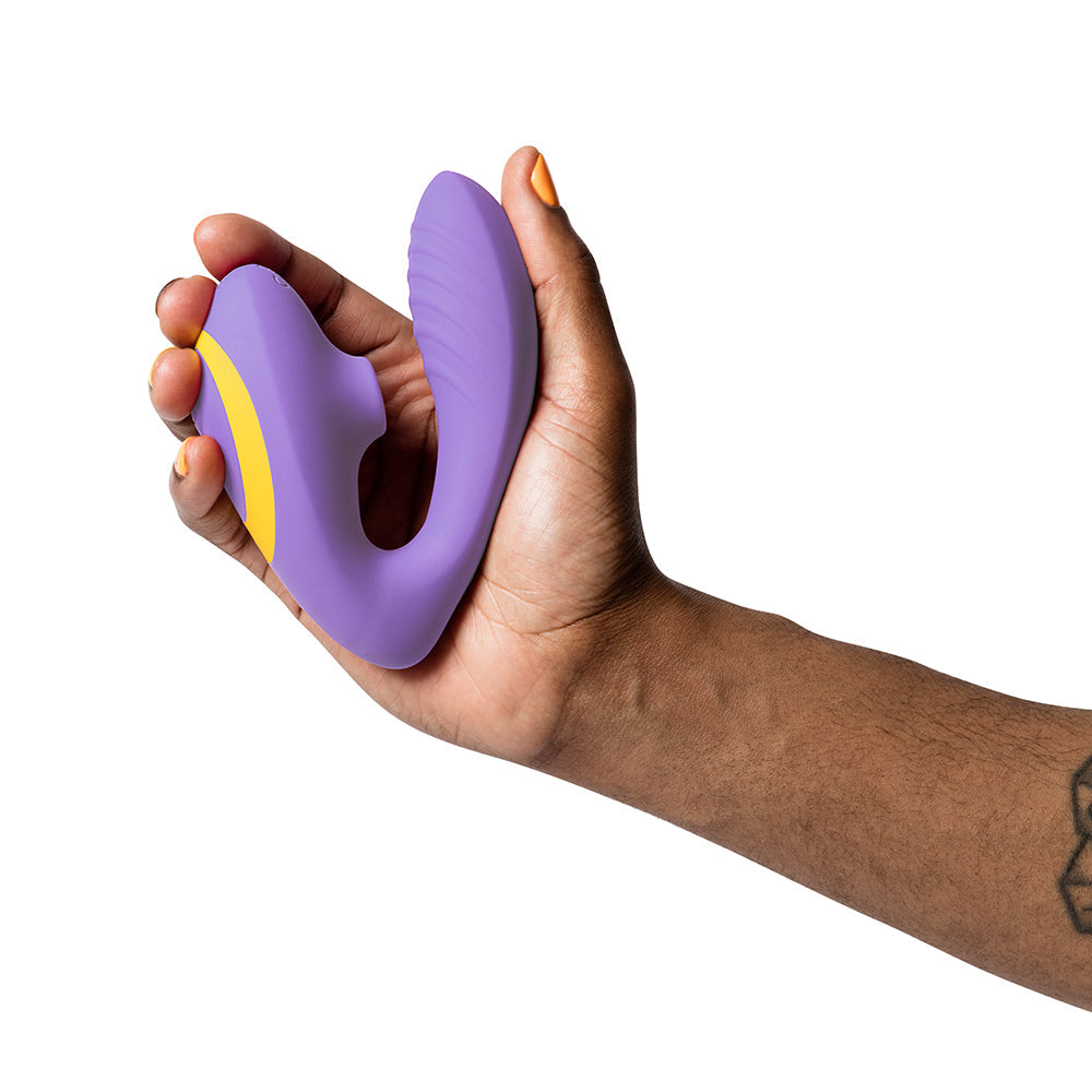ROMP REVERB RECHARGEABLE SILICONE CLITORAL AND G-SPOT STIMULATOR PURPLE