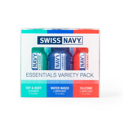 SWISS NAVY ESSENTIALS VARIETY PACK 3-PIECE 1 OZ.