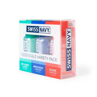 SWISS NAVY ESSENTIALS VARIETY PACK 3-PIECE 1 OZ.