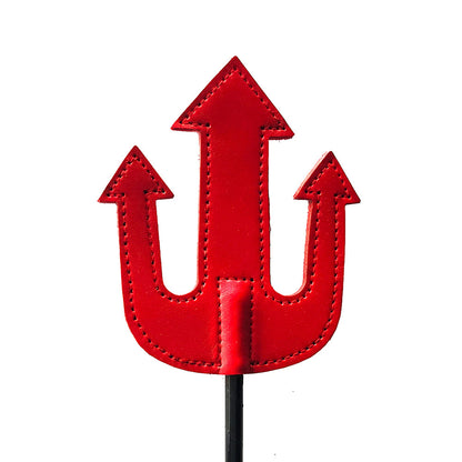 ROUGE GARMENTS - ROUGE LEATHER DEVIL RIDING CROP RED