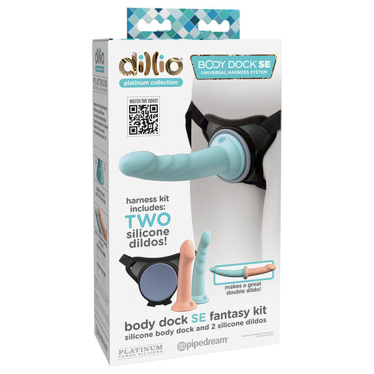 PIPEDREAM - DILLIO PLATINUM BODY DOCK SE KIT FANTASÍA CON DILDOS DE SILICONA DE 6 Y 7 PULGADAS