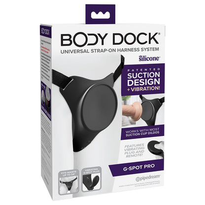 BODY DOCK G-SPOT PRO VIBRATING SILICONE STRAP-ON HARNESS