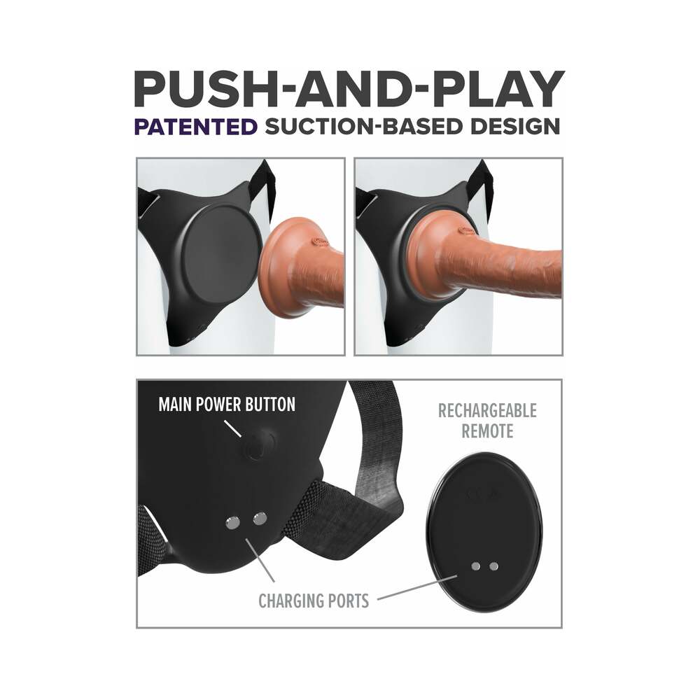 BODY DOCK G-SPOT PRO VIBRATING SILICONE STRAP-ON HARNESS