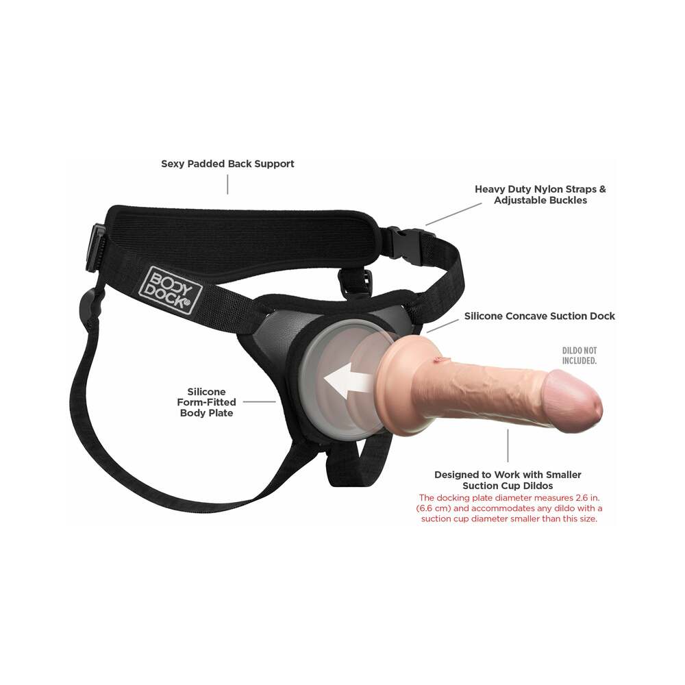 PIPEDREAM - BODY DOCK ELITE MINI SILICONE STRAP-ON HARNESS