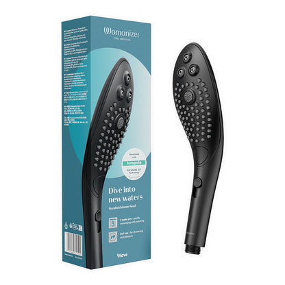 WOMANIZER WAVE SHOWER HEAD MASTURBATOR BLACK