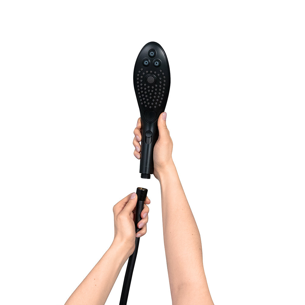 WOMANIZER WAVE SHOWER HEAD MASTURBATOR BLACK