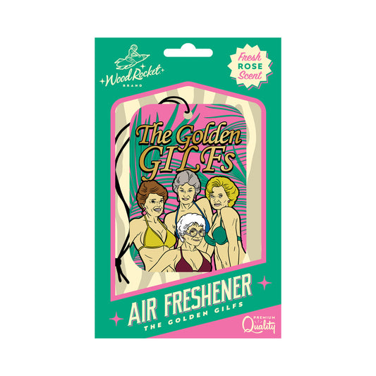WOOD ROCKET AIR FRESHENER GOLDEN GILFS