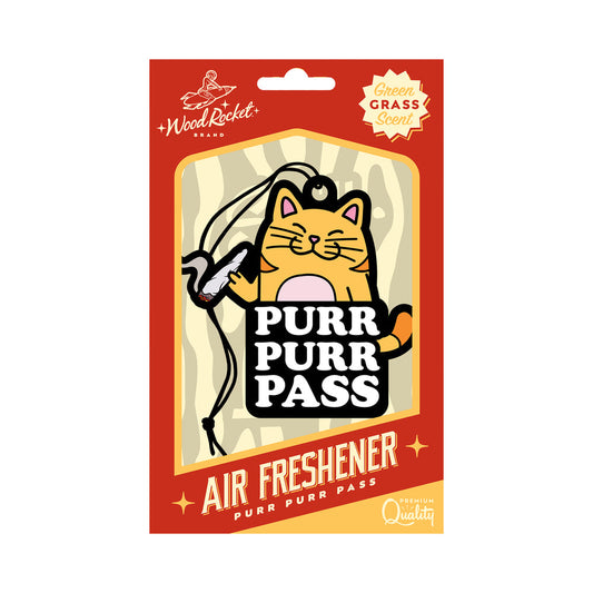 WOOD ROCKET AIR FRESHENER PURR PURR PASS