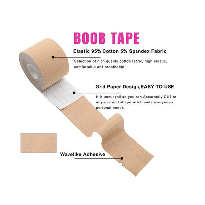 NEVA NUDE BOOB TAPE 16 FT. HONEY