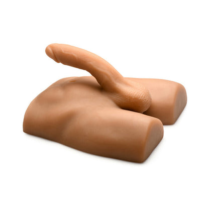 CURVE NOVELTIES - JOCK ASS MASTURBATOR WITH POSABLE 7 IN. DILDO MEDIUM