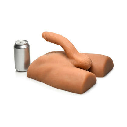 CURVE NOVELTIES - JOCK ASS MASTURBATOR WITH POSABLE 7 IN. DILDO MEDIUM