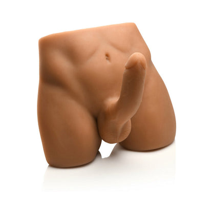CURVE NOVELTIES - JOCK ASS MASTURBATOR WITH POSABLE 7 IN. DILDO MEDIUM