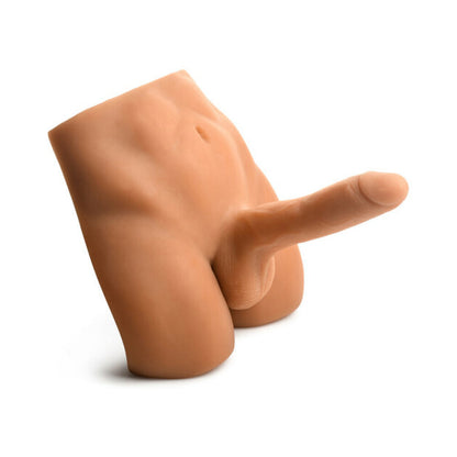 CURVE NOVELTIES - JOCK ASS MASTURBATOR WITH POSABLE 7 IN. DILDO MEDIUM