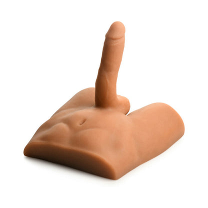 CURVE NOVELTIES - JOCK ASS MASTURBATOR WITH POSABLE 7 IN. DILDO MEDIUM