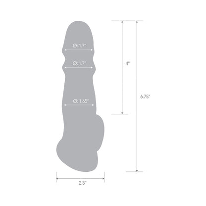 BLUE LINE 6.75 IN. GIRTHY PENIS ENHANCING SLEEVE EXTENSION