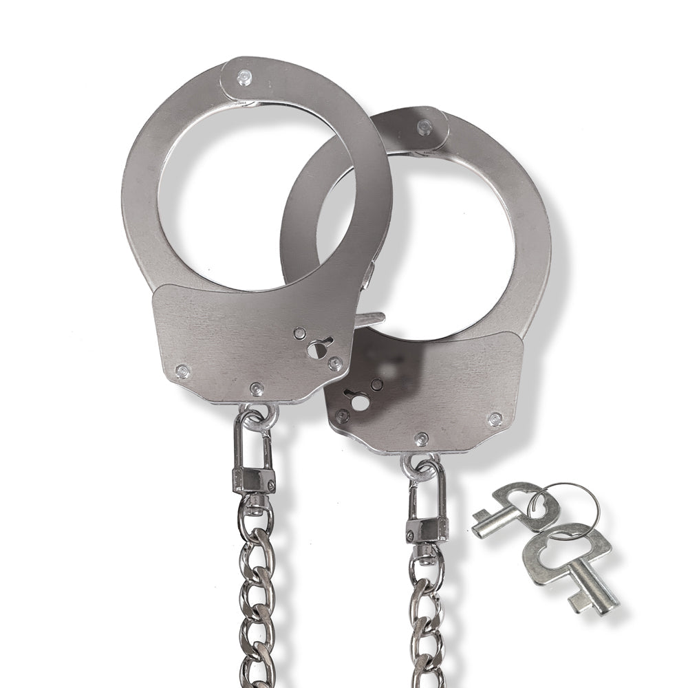 GLOBAL NOVELTIES - NIXIE METAL BONDAGE 8-PIECE KIT SILVER