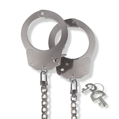 GLOBAL NOVELTIES - NIXIE METAL BONDAGE 8-PIECE KIT SILVER