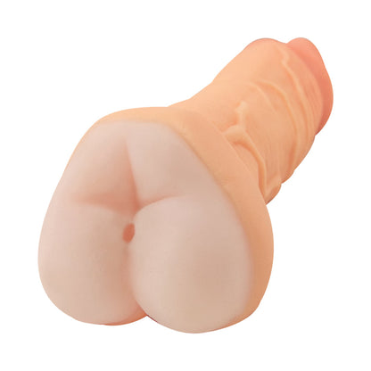 REALCOCKS SELF LUBRICATING 9 IN. 3-IN-1 MASTURBATOR BEIGE