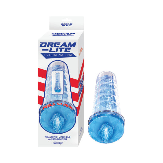 DREAM-LITE CRYSTAL VAGINA MASTURBATOR BLUE